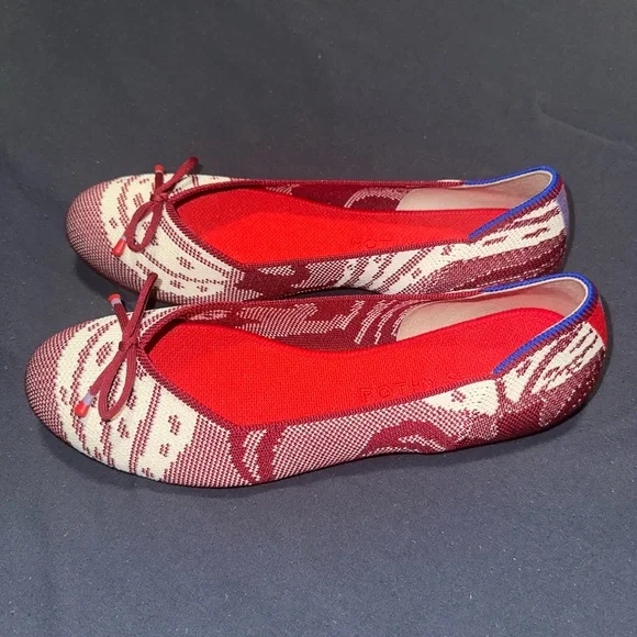 Rothy's Red and Cream Women's Flats - Picture 5 of 5